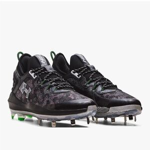Under Armour Men's Harper 8 Low ST Baseball Cleats Size 7.5 NEW Black Silver